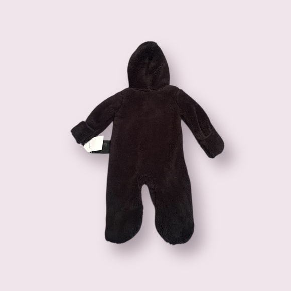 NWT Baby Nike Black Fleece Zip Front Hoodie One Piece Size 6 Months - Picture 8 of 8